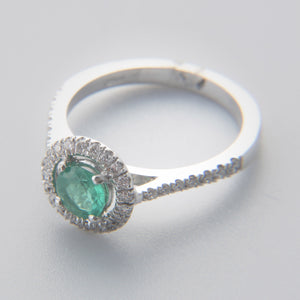 Anello con smeraldo e diamanti Oralba